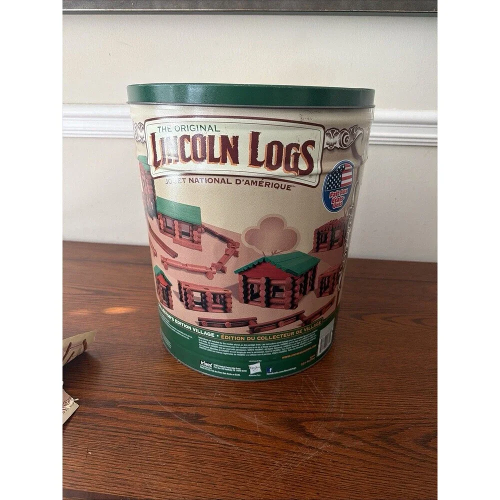 Original Lincoln Logs Wooden Play Set - 327 Pieces - Complete